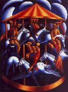 Mark Gertler The Merry Go Round oil painting on canvas